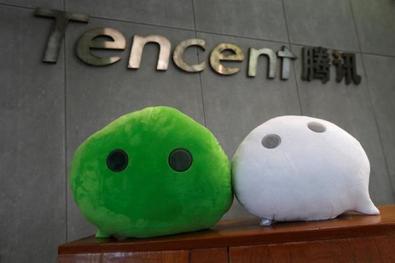 ■騰訊有強勁的盈利支持,只是估值太高,待估值較合理時,可以吸納。 資料圖片 ■騰訊有強勁的盈利支持,只是估值太高,待估值較合理時,可以吸納。 資料圖片