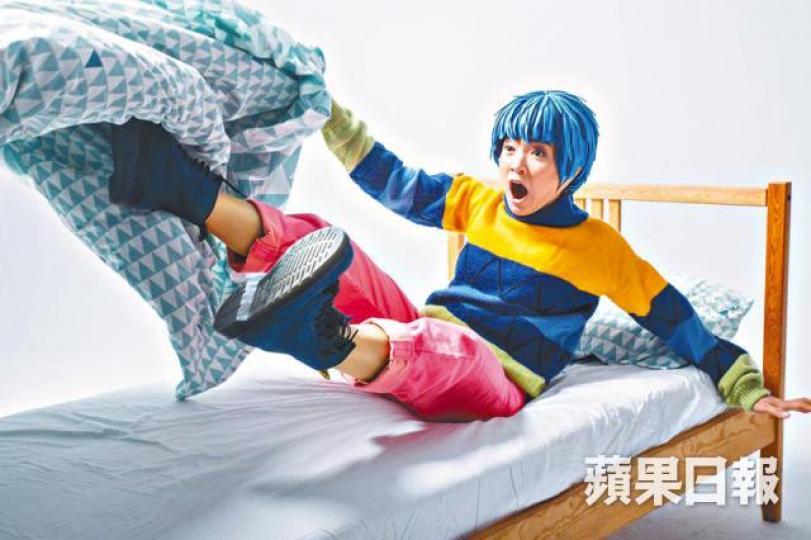 ■糖妹為幾米舞台劇試造型,會留在台灣做肢體訓練。
■糖妹為幾米舞台劇試造型,會留在台灣做肢體訓練。