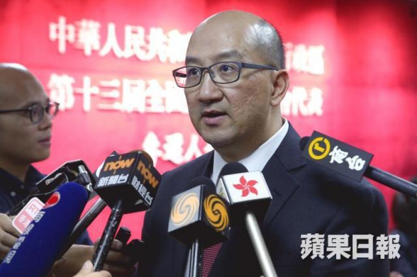 ■譚志源傳在今屆的中聯辦推薦名單上。朱永倫攝 ■譚志源傳在今屆的中聯辦推薦名單上。朱永倫攝