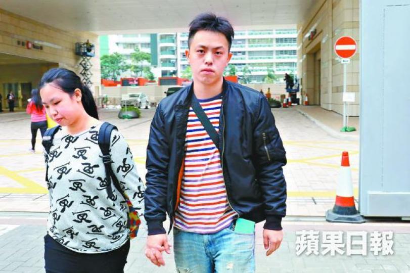 ■死者友人羅焯賢(右)承認借錢未還遭追債。 ■死者友人羅焯賢(右)承認借錢未還遭追債。