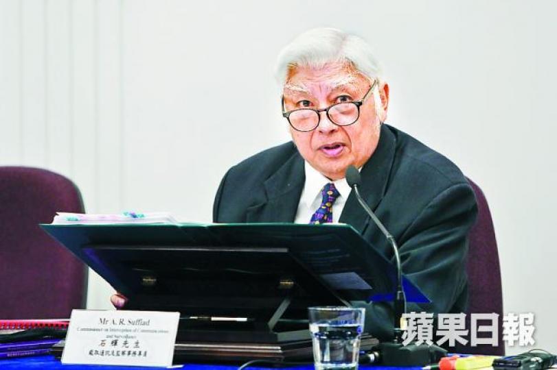 ■石輝指執法人員根據截取通訊條例行動時,應謹慎行事。夏家朗攝 ■石輝指執法人員根據截取通訊條例行動時,應謹慎行事。夏家朗攝