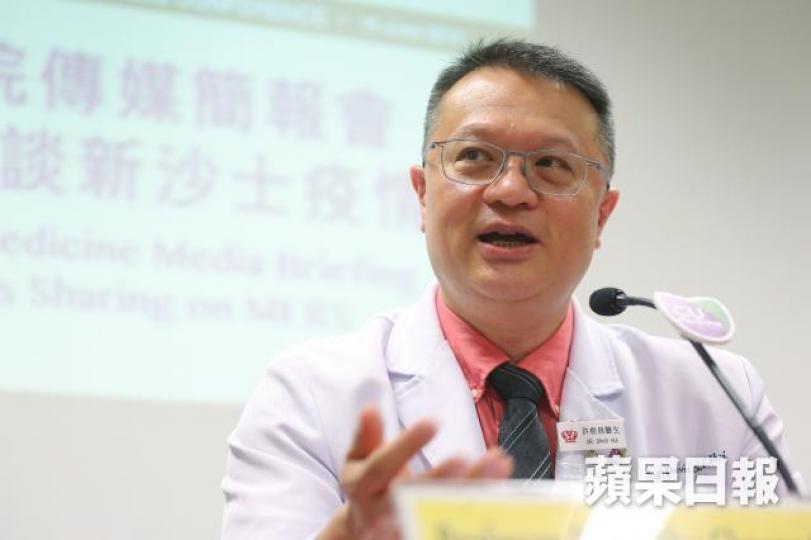■許樹昌指,單一抗藥性肺癆只佔整體約5%。資料圖片 ■許樹昌指,單一抗藥性肺癆只佔整體約5%。資料圖片