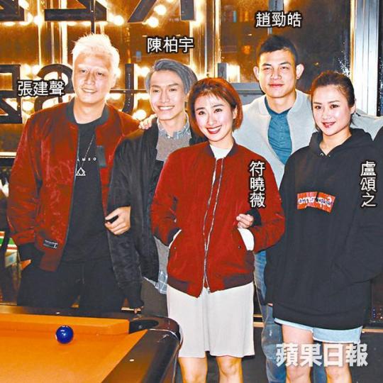 ■陳柏宇前晚出席酒吧開幕,自言沒生意頭腦。 ■陳柏宇前晚出席酒吧開幕,自言沒生意頭腦。