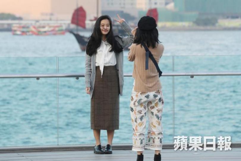 ■天文台昨晚錄得市區氣溫約18℃。 ■天文台昨晚錄得市區氣溫約18℃。