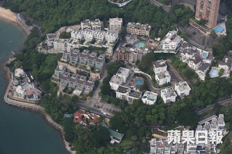 ■南區香島道一帶豪宅。資料圖片 ■南區香島道一帶豪宅。資料圖片