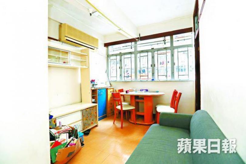 ■社聯昨開放土瓜灣共享房屋予傳媒參觀。謝榮耀攝 ■社聯昨開放土瓜灣共享房屋予傳媒參觀。謝榮耀攝