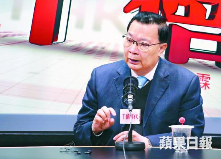 ■譚耀宗昨指港府有充足時間考慮23條立法問題。 ■譚耀宗昨指港府有充足時間考慮23條立法問題。