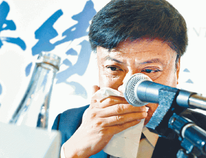 ■孫宏斌早前在業績會談及樂視時，一度哽咽拭淚。