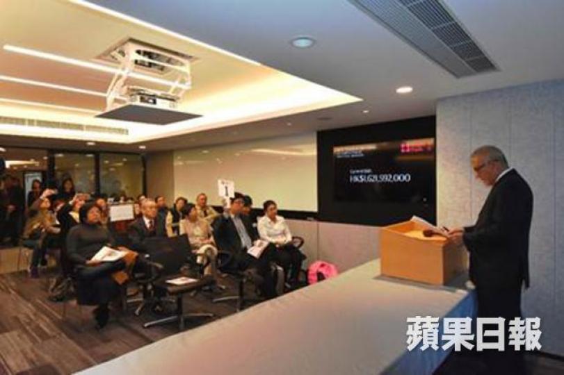 ■萊坊昨強拍觀塘開源道業發工業大廈2期業權。 ■萊坊昨強拍觀塘開源道業發工業大廈2期業權。