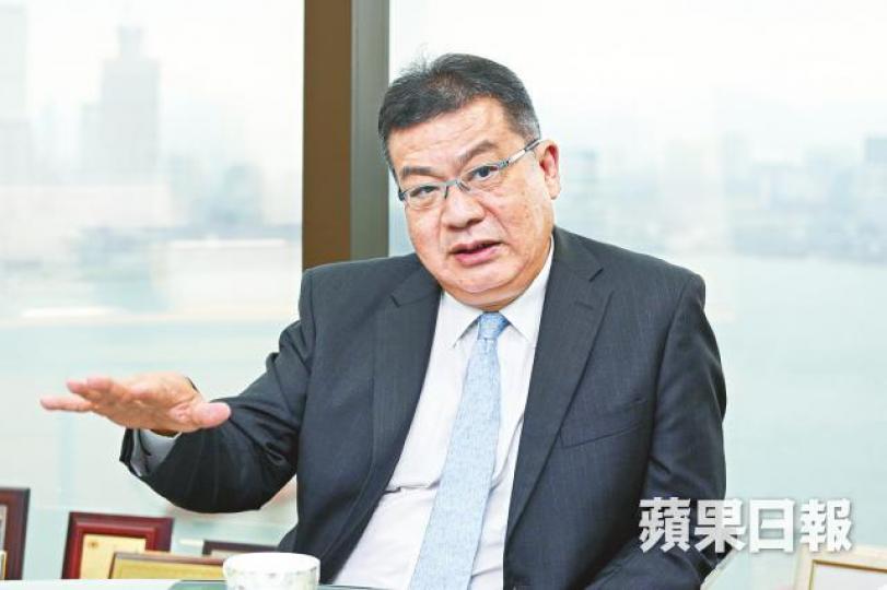 ■汪敦敬表示，由於息口仍低，預測明年樓價升最少一成。
