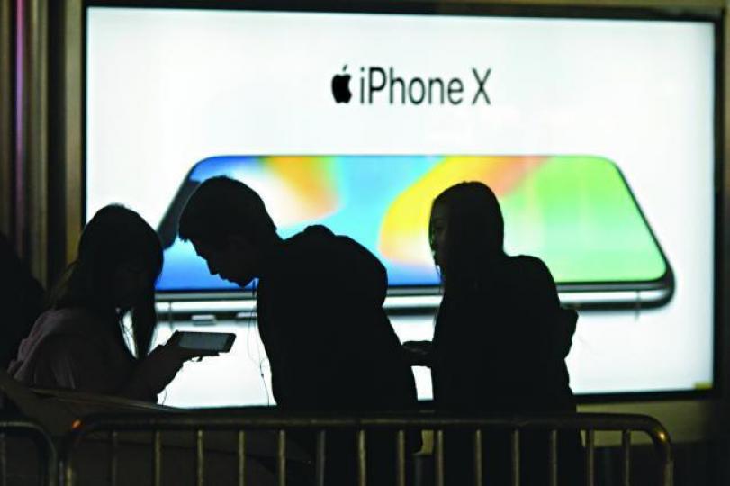 ■iPhone X銷售不如預期。資料圖片 ■iPhone X銷售不如預期。資料圖片