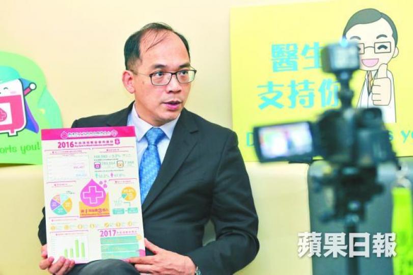 ■李卓廣指今年收血量較差,預料全年血液收集量不達標。伍嘉亮攝 ■李卓廣指今年收血量較差,預料全年血液收集量不達標。伍嘉亮攝