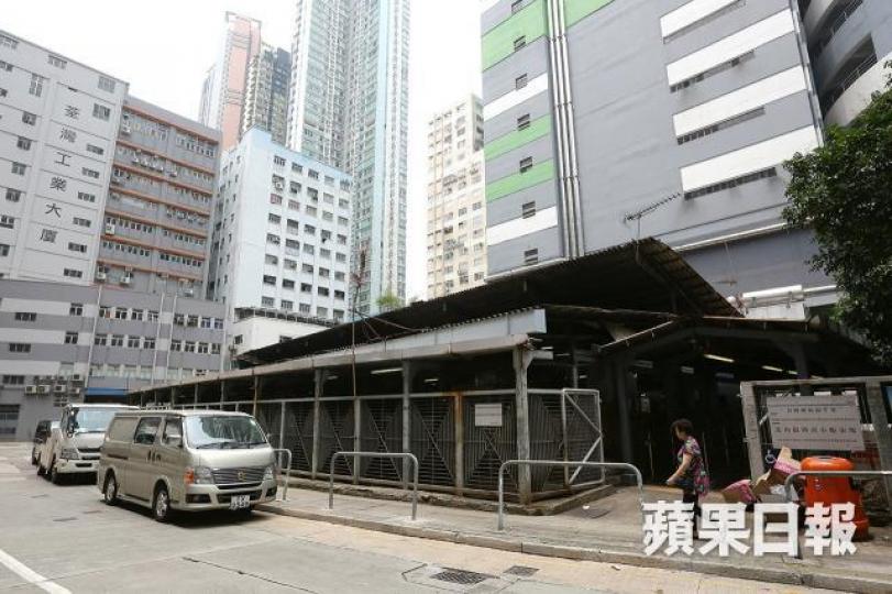 ■荃灣馬角街的工業用地前身為馬角街熟食中心。資料圖片
