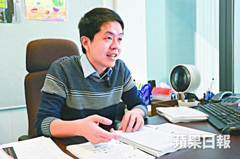 ■許智峯稱會鑽研《議事規則》被閹割後的抗爭空間。易仰民攝 ■許智峯稱會鑽研《議事規則》被閹割後的抗爭空間。易仰民攝