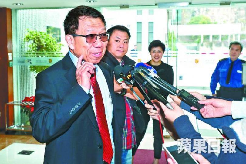 ■段崇智昨稱返新工心情開心興奮。何家達攝 ■段崇智昨稱返新工心情開心興奮。何家達攝
