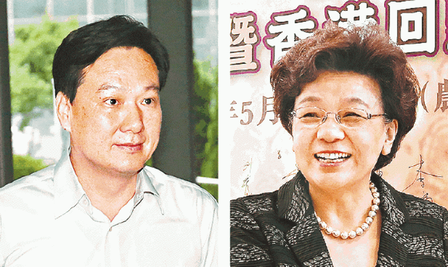 ■中聯辦副主任林武(左圖)及殷曉靜(右圖)昨被免去職務。資料圖片 ■中聯辦副主任林武(左圖)及殷曉靜(右圖)昨被免去職務。資料圖片