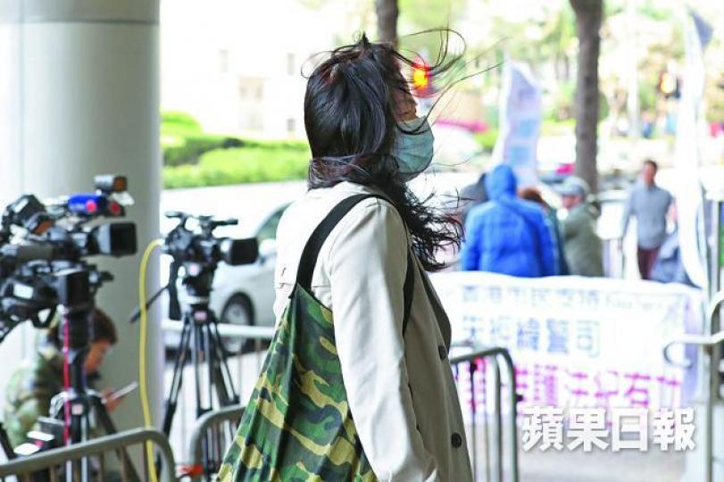 ■朱經緯前妻昨到法院旁聽。 ■朱經緯前妻昨到法院旁聽。