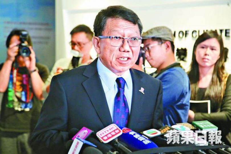 ■中大新校長段崇智稱自己是「土生土長的香港仔」。何建忠攝 ■中大新校長段崇智稱自己是「土生土長的香港仔」。何建忠攝