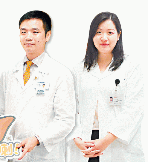 ■瑪麗今日公佈吳國際(左)手術中途離院調查報告,而報告無提及主刀黃楚琳(右)責任問題。資料圖片 ■瑪麗今日公佈吳國際(左)手術中途離院調查報告,而報告無提及主刀黃楚琳(右)責任問題。資料圖片