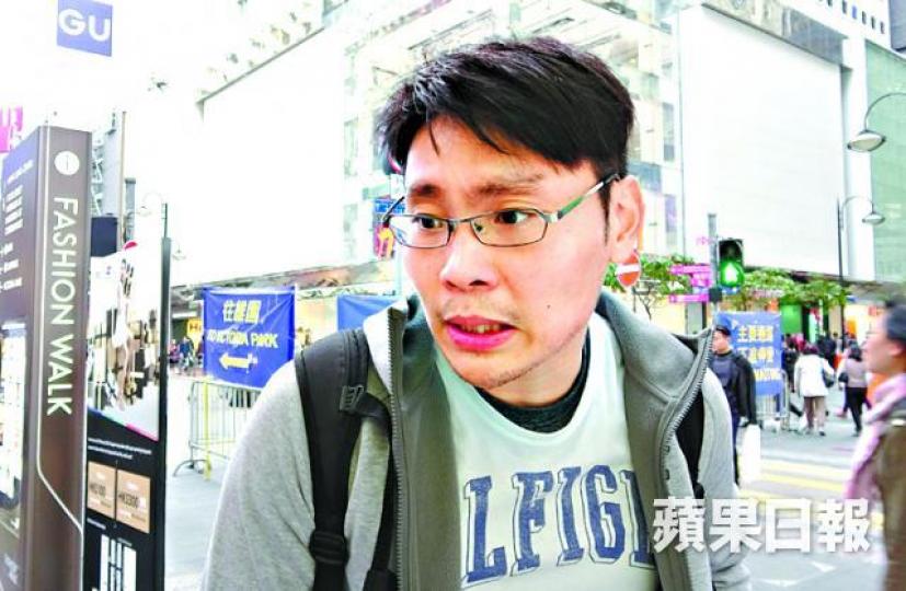 ■從事批發行業的阿輝。李錦鏵攝 ■從事批發行業的阿輝。李錦鏵攝