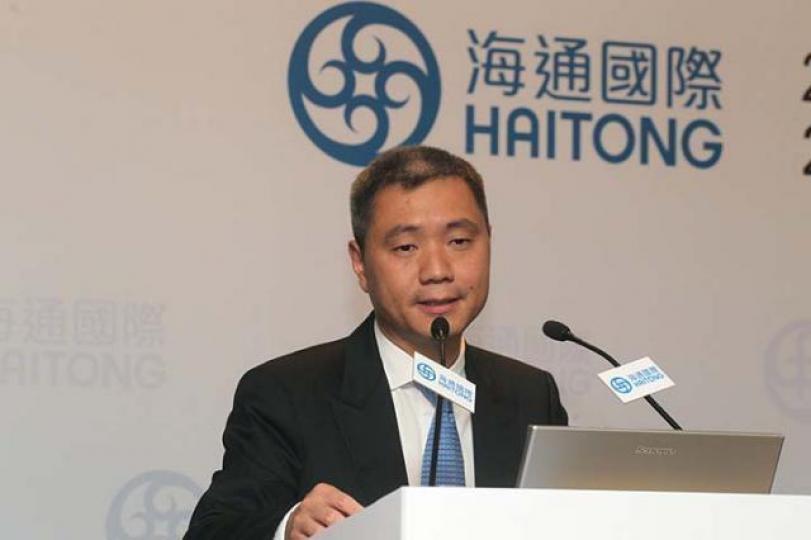 ■海通國際副主席兼董事總經理林涌。 資料圖片 ■海通國際副主席兼董事總經理林涌。 資料圖片