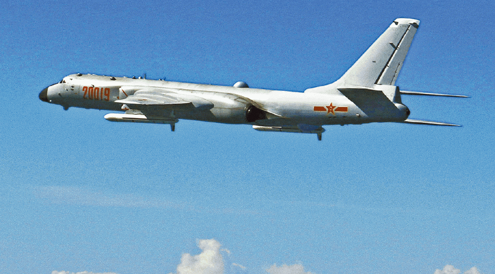 ■大陸轟-6k轟炸機繞台灣巡航偵察。 ■大陸轟-6k轟炸機繞台灣巡航偵察。