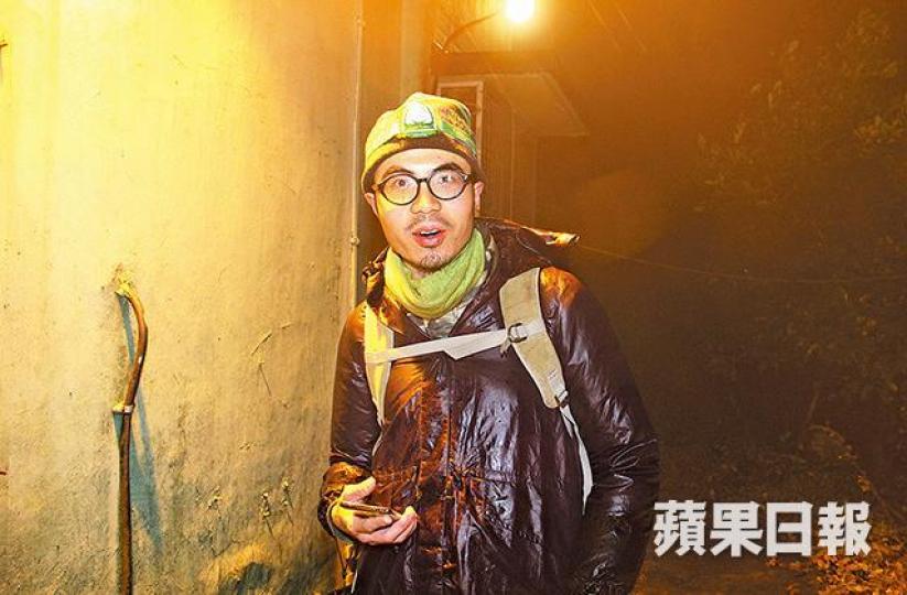 ■Ivan無懼寒風深夜登山,可惜未能遇上蝮蛇。 ■Ivan無懼寒風深夜登山,可惜未能遇上蝮蛇。