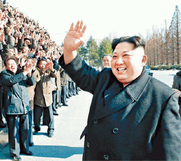 ■金正恩去年跟特朗普隔空互罵。路透社 ■金正恩去年跟特朗普隔空互罵。路透社