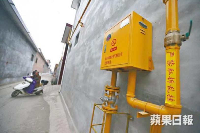 ■臨汾部份農村已鋪好煤改氣的天然氣管道。 ■臨汾部份農村已鋪好煤改氣的天然氣管道。