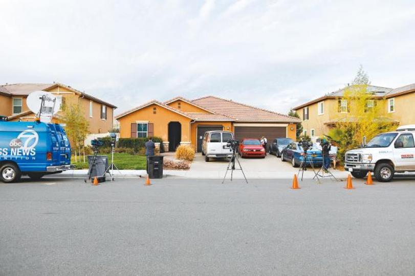 ■涉事一家住在這間一層高房屋內。 路透社 ■涉事一家住在這間一層高房屋內。 路透社