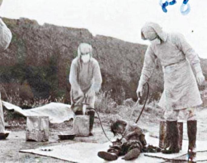 ■日軍侵華期間不少婦孺受害。■NHK日前播731部隊紀錄片。 ■日軍侵華期間不少婦孺受害。■NHK日前播731部隊紀錄片。