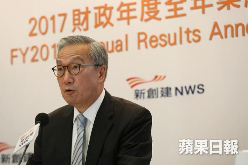 ■新創建行政總裁曾蔭培。 資料圖片 ■新創建行政總裁曾蔭培。 資料圖片