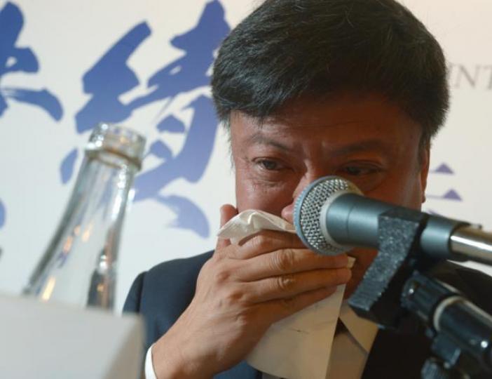 ■舊年被人質疑投資樂視網,孫宏斌灑淚說「不搞好樂視,這輩子就真的有遺憾了。」資料圖片 ■舊年被人質疑投資樂視網,孫宏斌灑淚說「不搞好樂視,這輩子就真的有遺憾了。」資料圖片