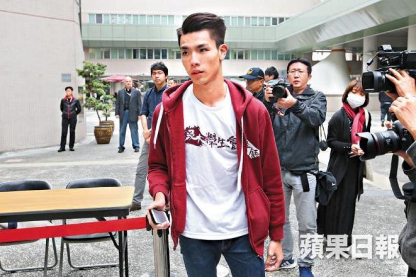 ■劉子頎昨稱願為「佔領」語文中心事件致歉。馬泉崇攝 ■劉子頎昨稱願為「佔領」語文中心事件致歉。馬泉崇攝