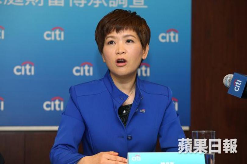 ■花旗保險業務主管鍾月英表示,越來越多家庭關注財富傳承問題。李潤芳攝 ■花旗保險業務主管鍾月英表示,越來越多家庭關注財富傳承問題。李潤芳攝