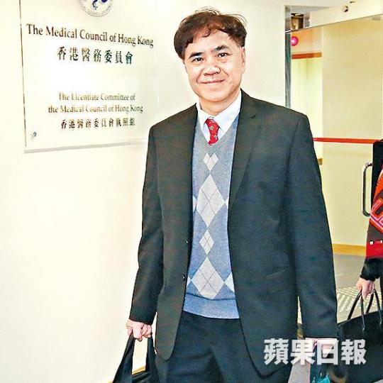 ■陳以誠被控3項專業失德,昨作供時就指控逐點反駁。 ■陳以誠被控3項專業失德,昨作供時就指控逐點反駁。