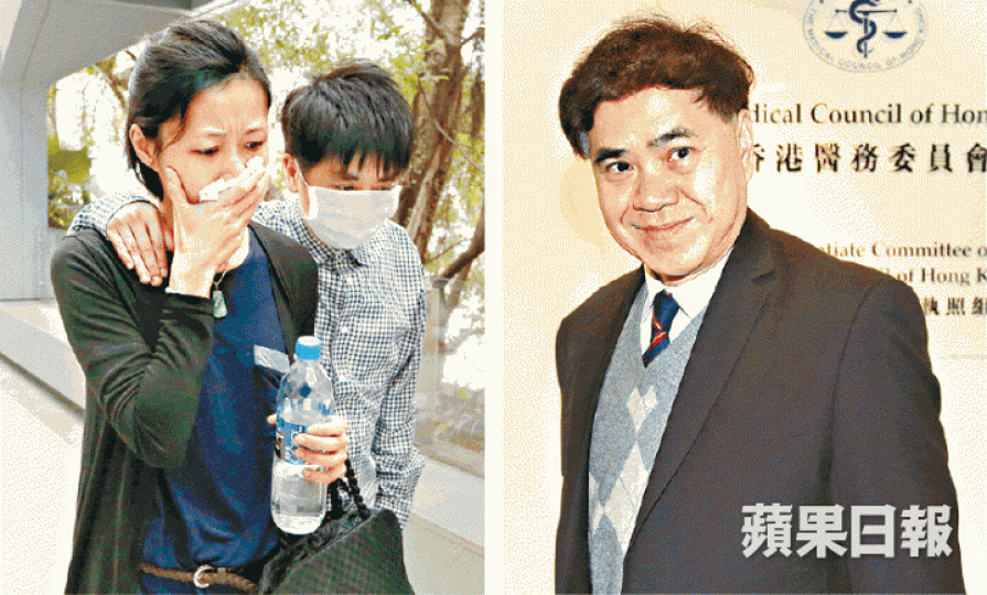 ■陳以誠(右圖)昨在醫委會聆訊指男嬰父母(左圖)是差勁、疏忽的家長。 ■陳以誠(右圖)昨在醫委會聆訊指男嬰父母(左圖)是差勁、疏忽的家長。
