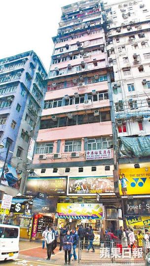 ■建興大廈樓齡約55年,全幢九成九經營一樓一。 ■建興大廈樓齡約55年,全幢九成九經營一樓一。