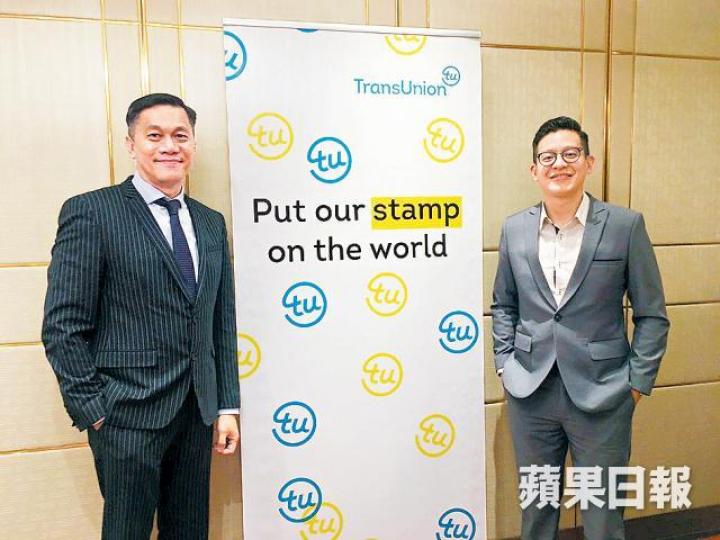■環聯亞太區總裁莊永楷(左)透露,已接觸約5至10間銀行探討合作空間。 ■環聯亞太區總裁莊永楷(左)透露,已接觸約5至10間銀行探討合作空間。