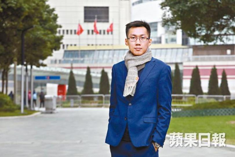 ■袁海文指民主黨將全力為姚松炎助選。 ■袁海文指民主黨將全力為姚松炎助選。