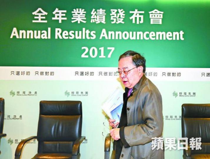 ■陳啟宗指香港地產商個個實力雄厚有智慧。 ■陳啟宗指香港地產商個個實力雄厚有智慧。