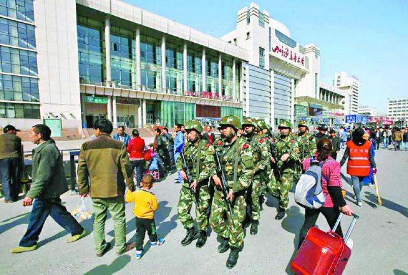■中國加強監控新疆地區,令記者採訪更加困難。互聯網 ■中國加強監控新疆地區,令記者採訪更加困難。互聯網