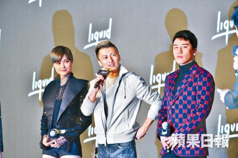 ■謝霆鋒(中)、李宇春(左)及勝利(右)將擔任音樂大使。黃偉傑攝 ■謝霆鋒(中)、李宇春(左)及勝利(右)將擔任音樂大使。黃偉傑攝