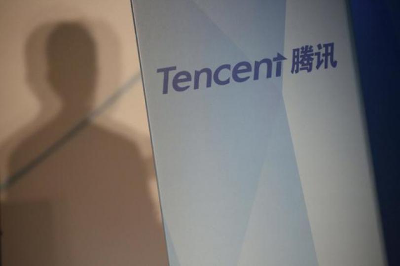 ■騰訊收購消息不絕,支撐股價高位徘徊。資料圖片 ■騰訊收購消息不絕,支撐股價高位徘徊。資料圖片
