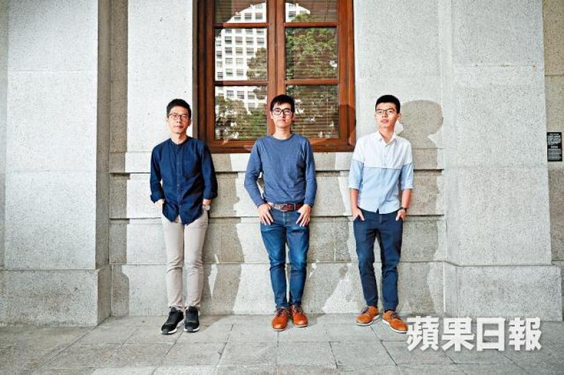 ■左起:羅冠聰、周永康及黃之鋒獲提名角逐諾貝爾和平獎。資料圖片 ■左起:羅冠聰、周永康及黃之鋒獲提名角逐諾貝爾和平獎。資料圖片