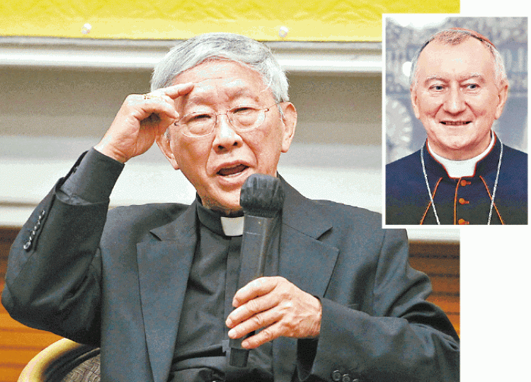 ■陳日君指中國教友最大痛苦是被親人出賣,矛頭直指教廷國務卿帕羅林(小圖)。資料圖片
■陳日君指中國教友最大痛苦是被親人出賣,矛頭直指教廷國務卿帕羅林(小圖)。資料圖片