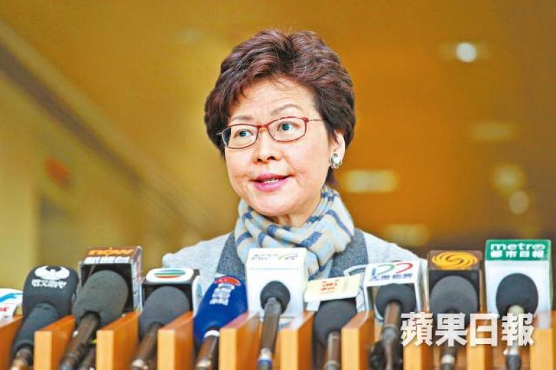■林鄭月娥昨回應劉兆佳說法,指現時參選資格準則非常清晰。陳善南攝
■林鄭月娥昨回應劉兆佳說法,指現時參選資格準則非常清晰。陳善南攝
