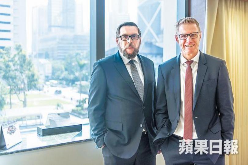 ■德國商業銀行Christoph Rieger(右)及Ulrich Leuchtmann(左)。
■德國商業銀行Christoph Rieger(右)及Ulrich Leuchtmann(左)。