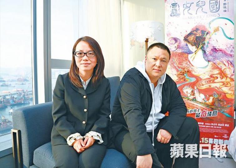 ■星皓影業老闆王海峰(右)及高雅光學執董劉書風。王偉洪攝
■星皓影業老闆王海峰(右)及高雅光學執董劉書風。王偉洪攝