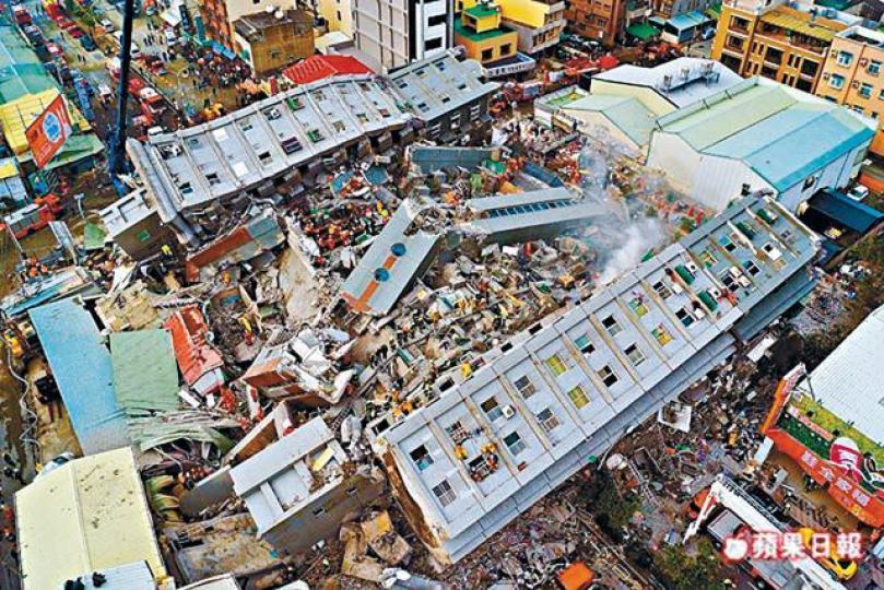 ■兩年前的2月6日,高雄美濃地震致維冠金龍大樓倒塌,造成117人死亡。
■兩年前的2月6日,高雄美濃地震致維冠金龍大樓倒塌,造成117人死亡。